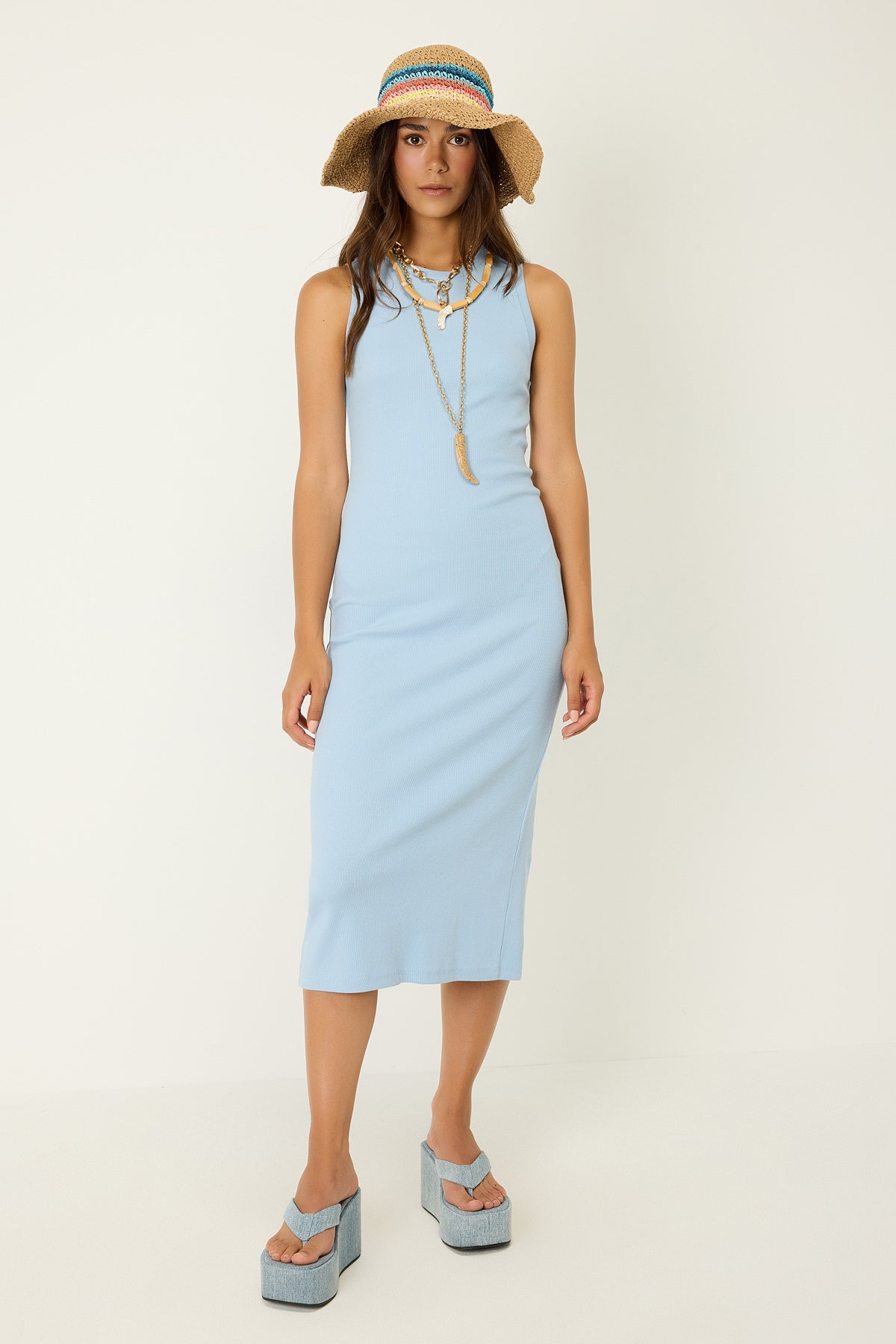 Cord-Midikleid