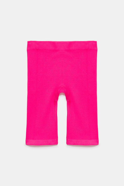Nahtlose Leggings aus Rippstrick