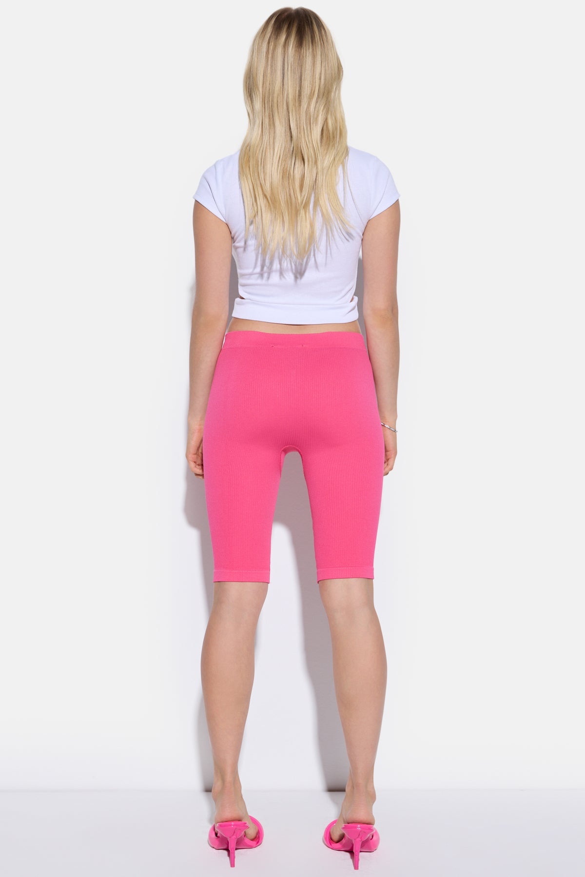 Nahtlose Leggings aus Rippstrick