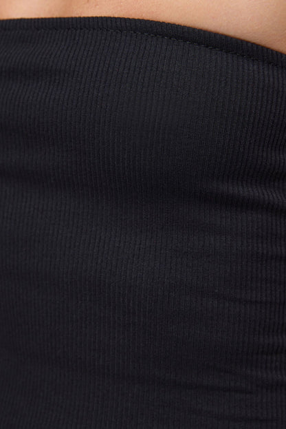 langes trägerloses Kleid