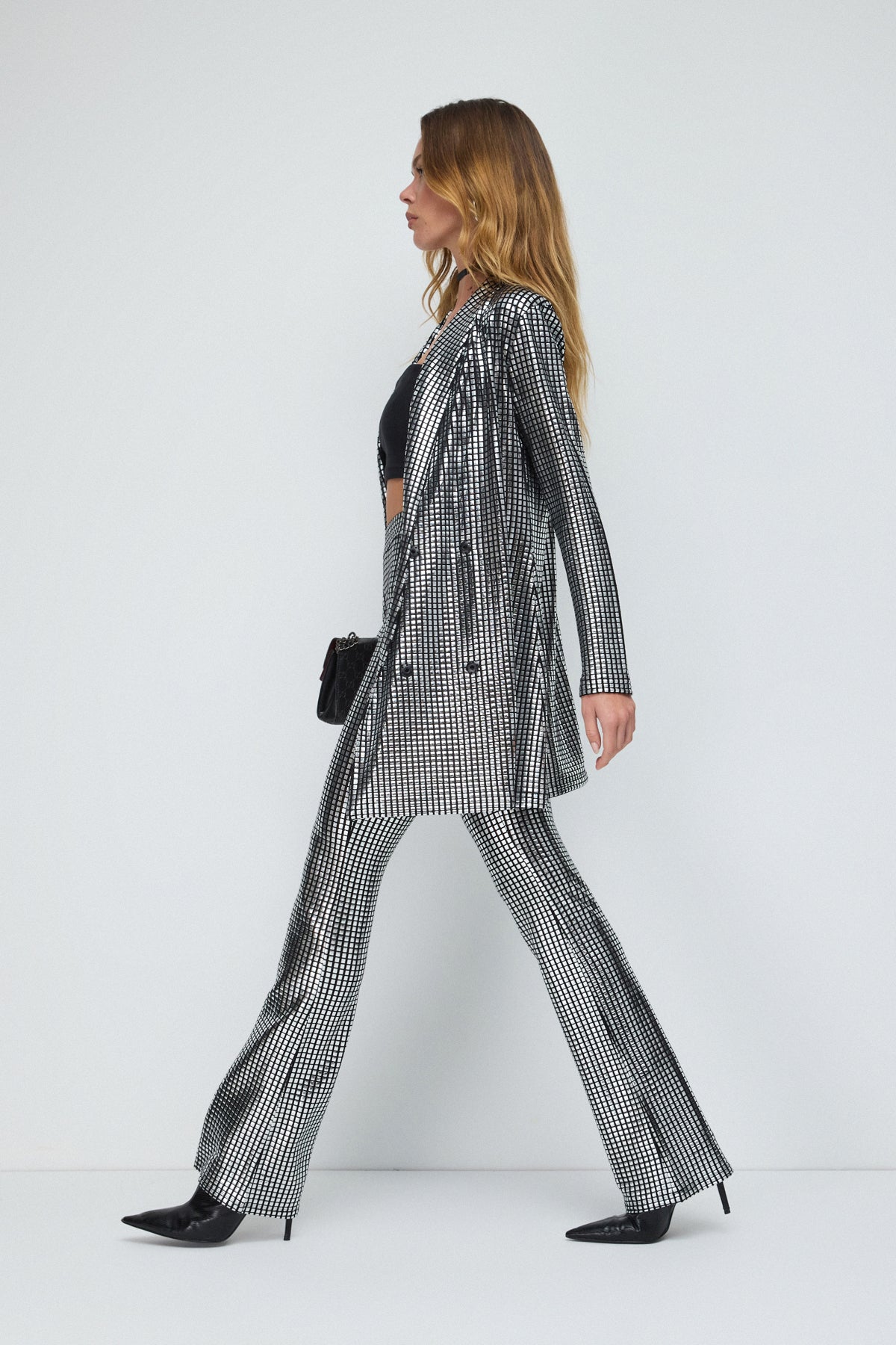 Jackenkleid mit Folienprint