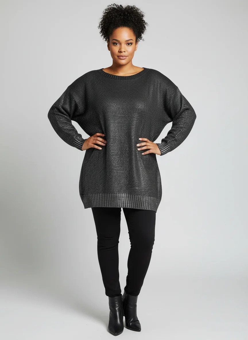 Pullover mit Folienprint
