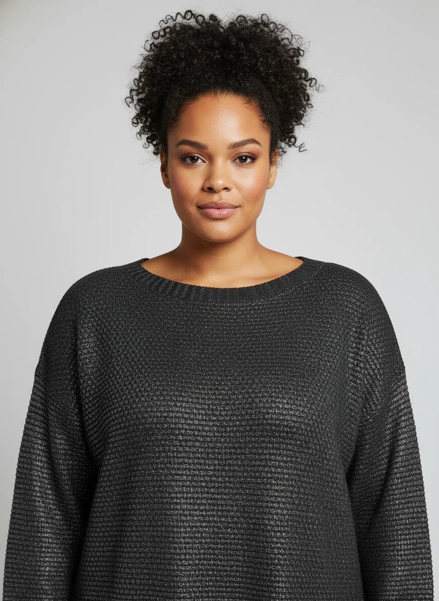 Pullover mit Folienprint