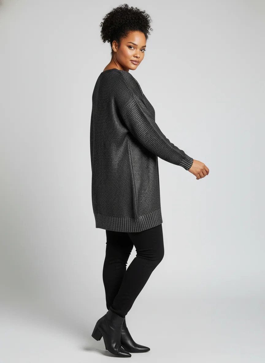 Pullover mit Folienprint