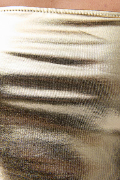 Trägerlose Crop-Bluse