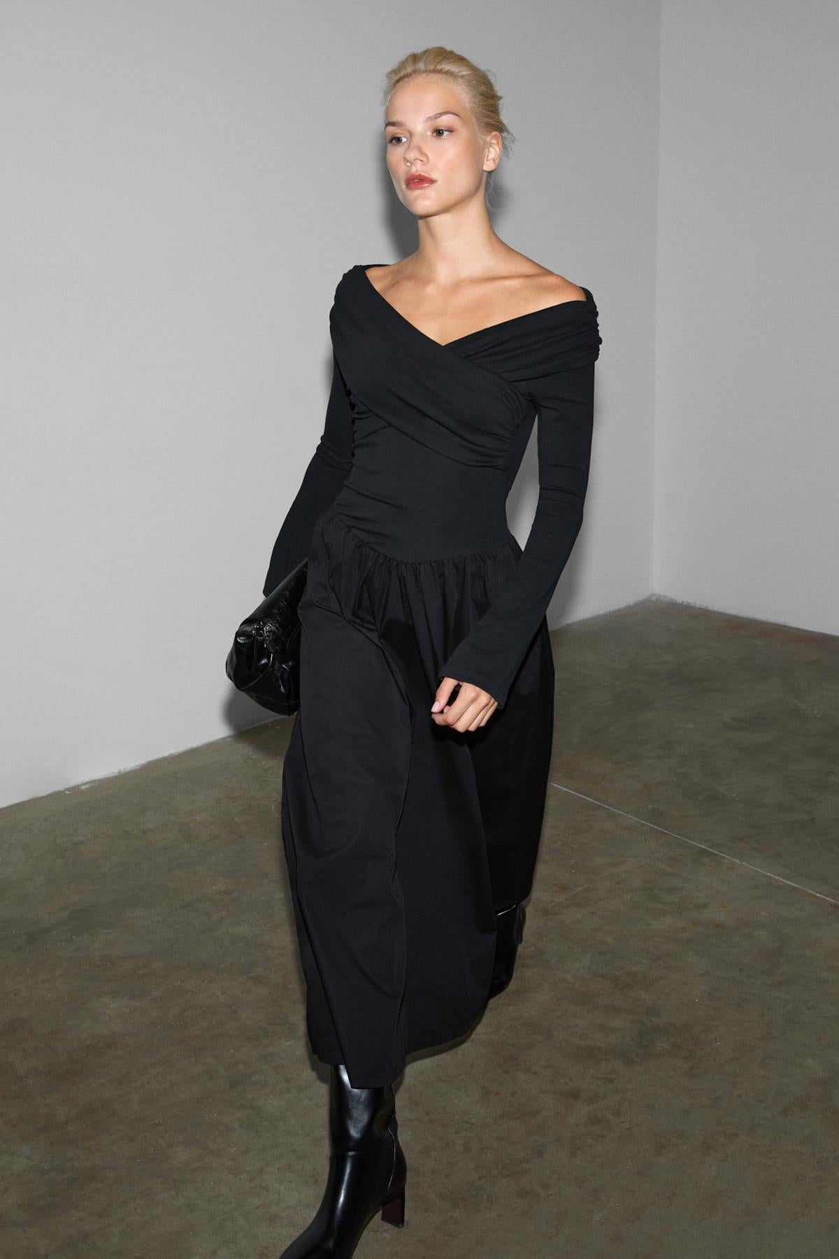FRUENDO Damen Asymmetrisches Kleid