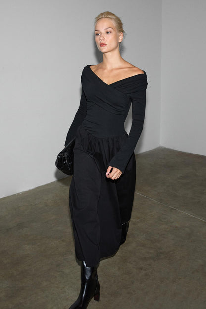 FRUENDO Damen Asymmetrisches Kleid