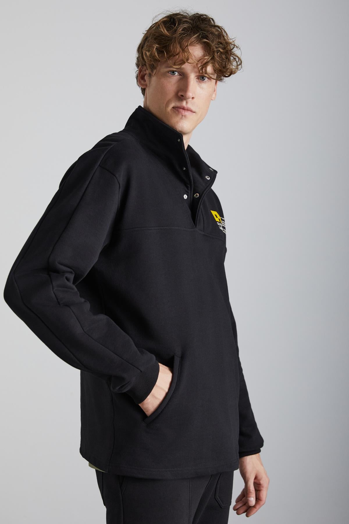 GRIMELANGE GALICIA Herren Sweatshirt Schwarz