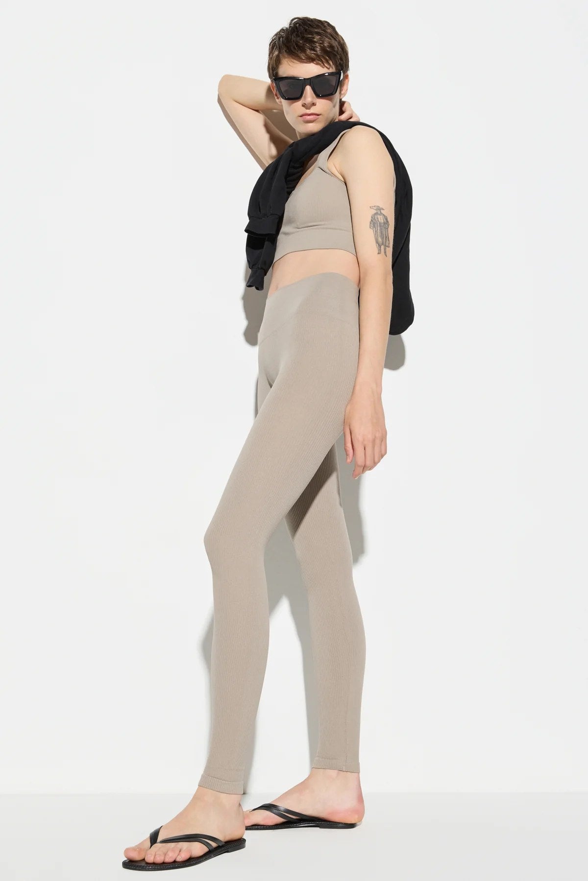 Sportleggings mit hohem Bund