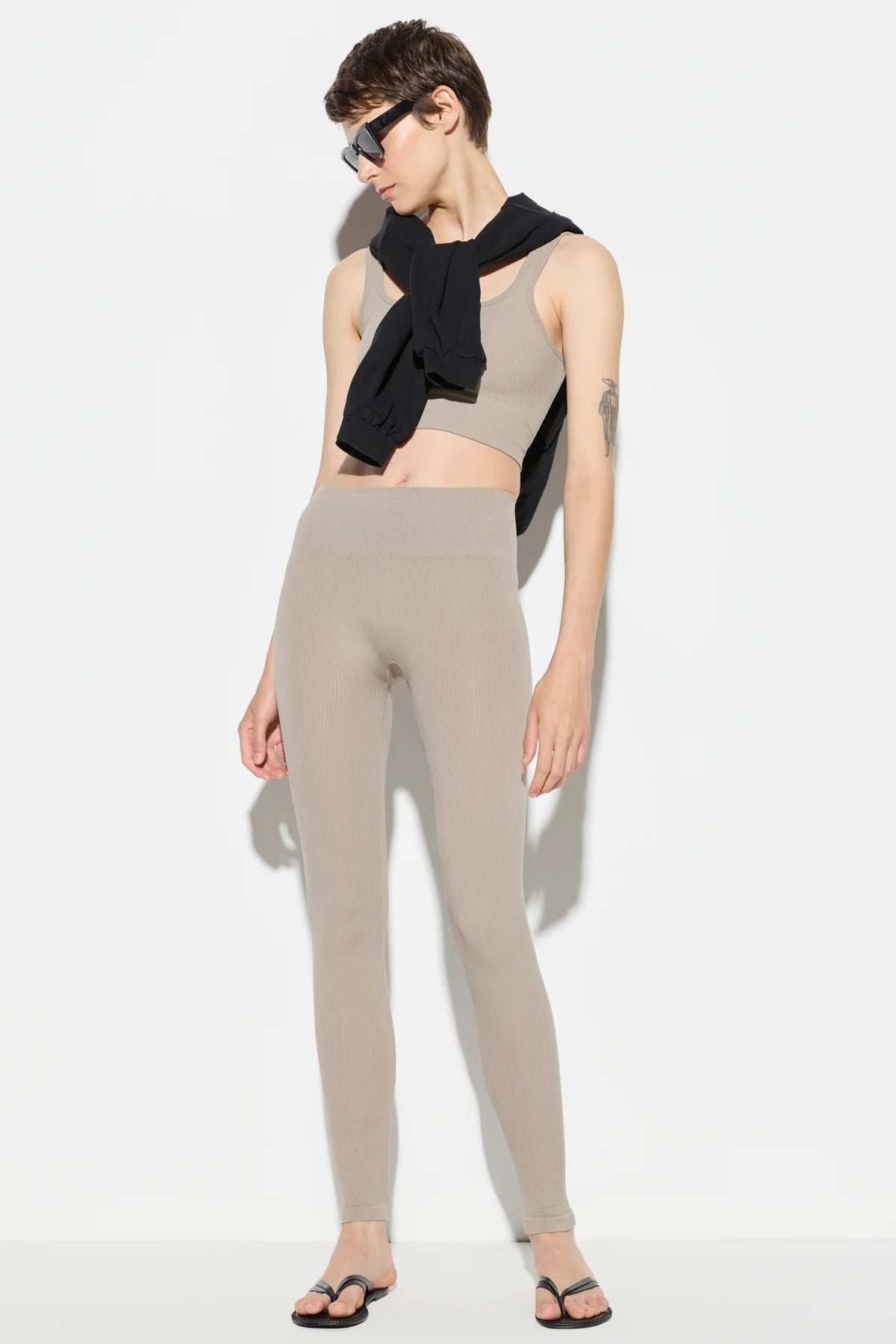 Sportleggings mit hohem Bund