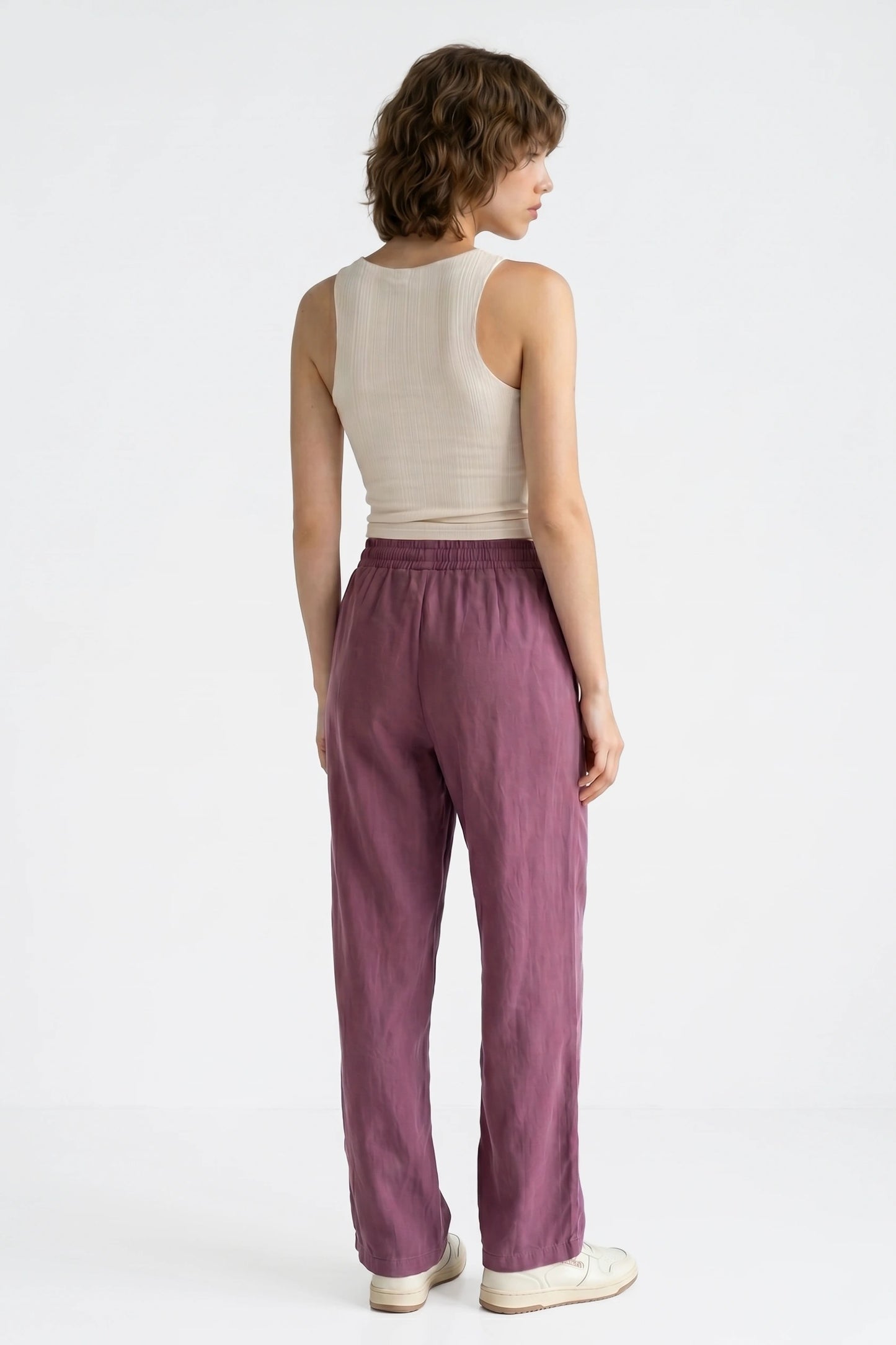 Weite Hosen mit weitem Bein
