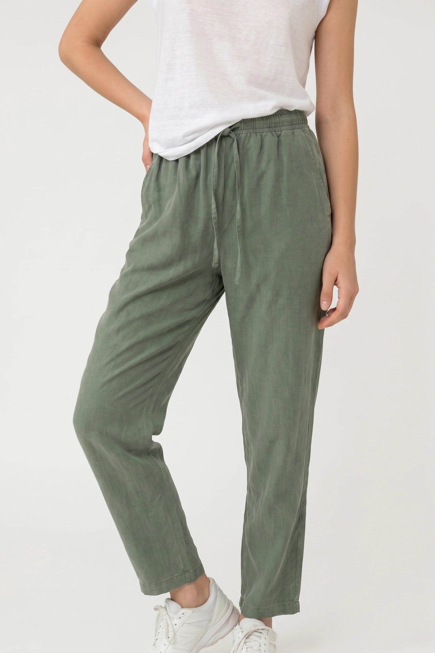 Weite Hosen mit weitem Bein