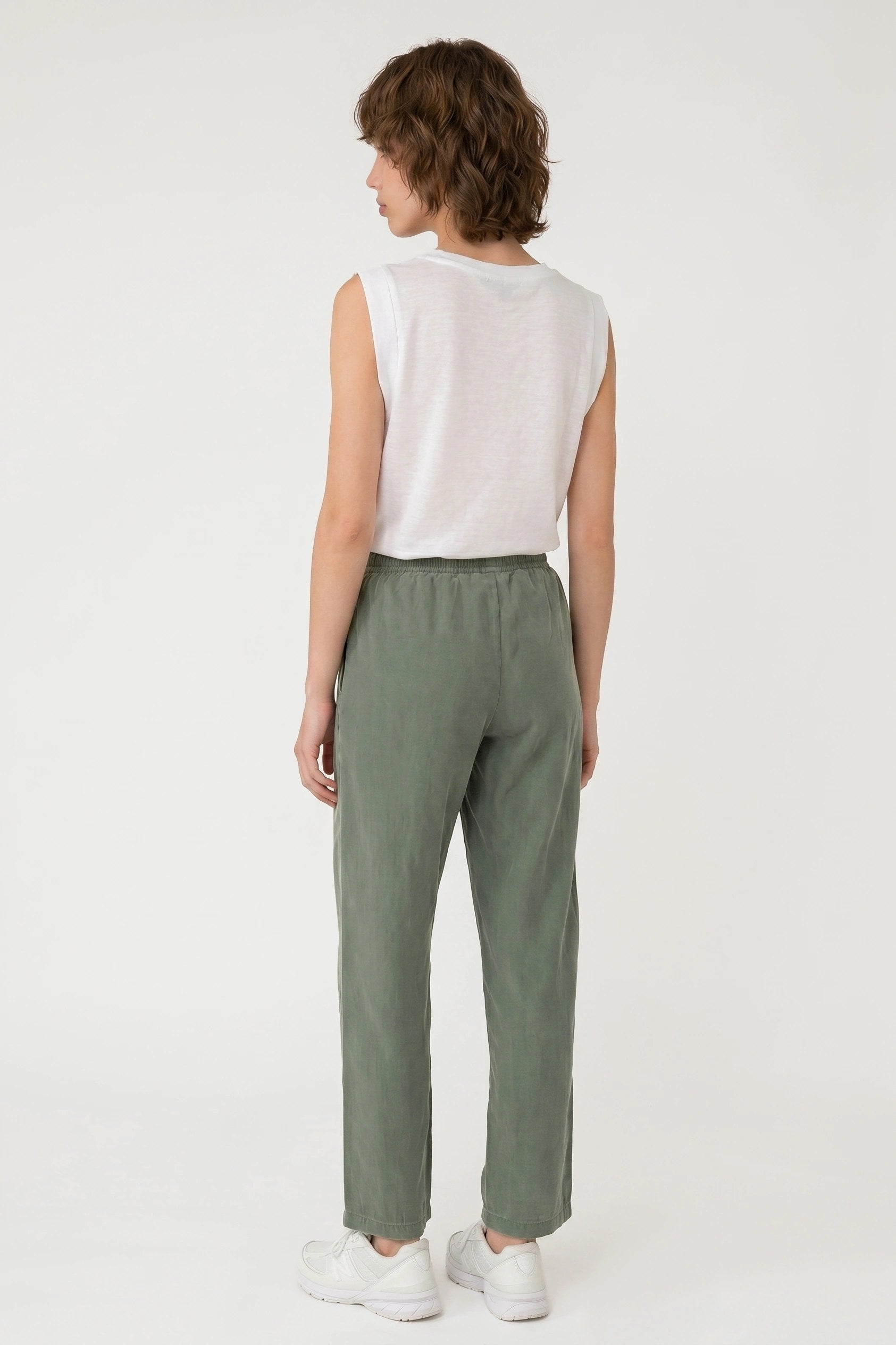 Weite Hosen mit weitem Bein