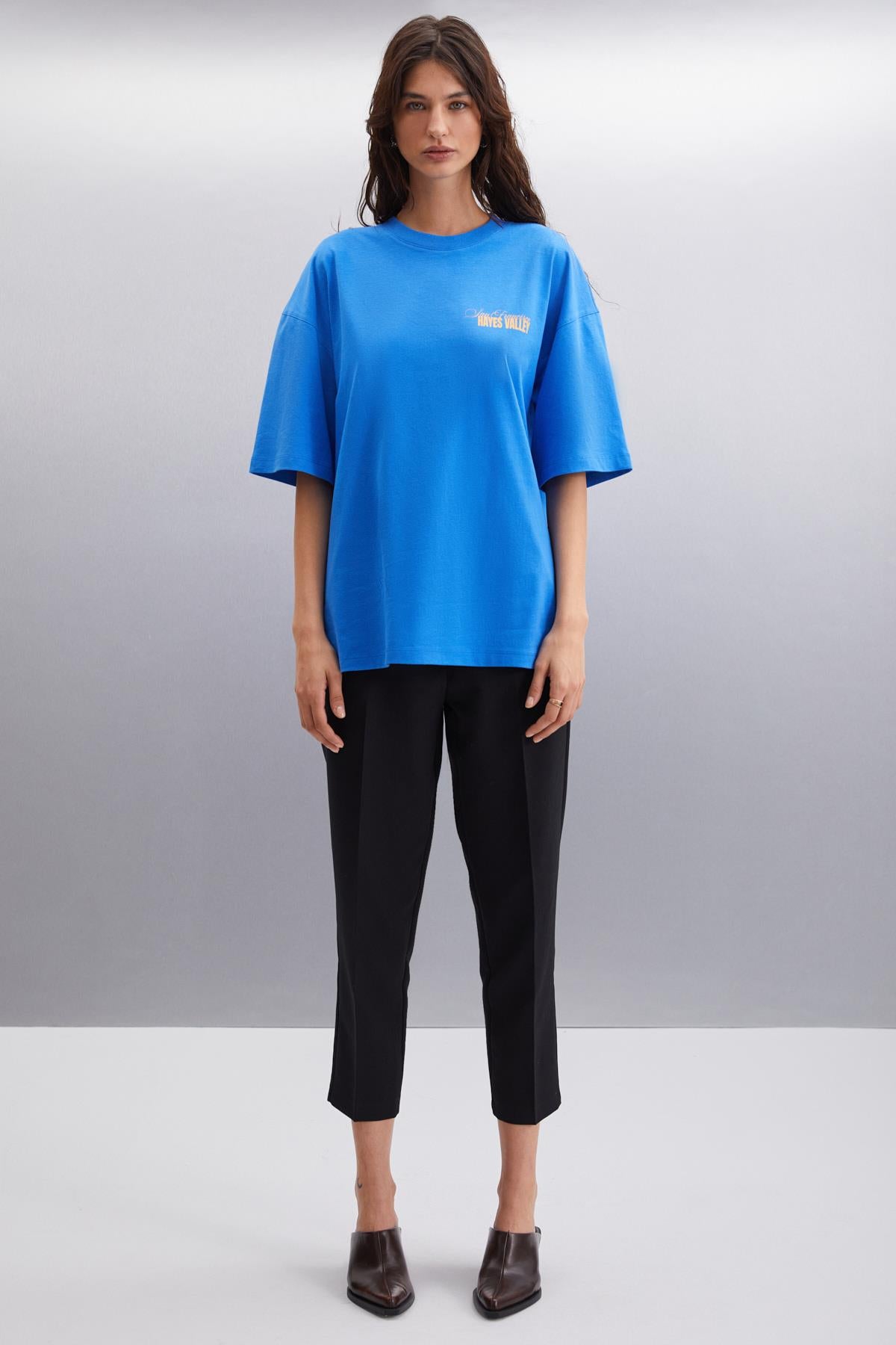 GRIMELANGE GILLIAN Oversize T-Shirt Parliament Blue
