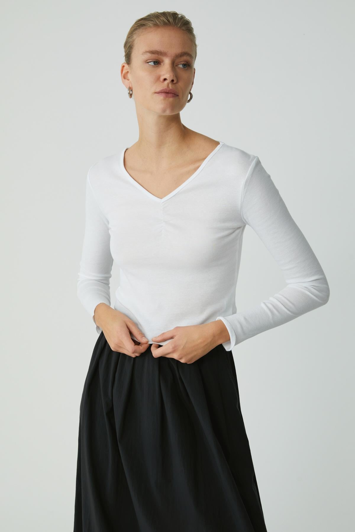 GILLIS Damen Regular Fit Baumwollbluse
