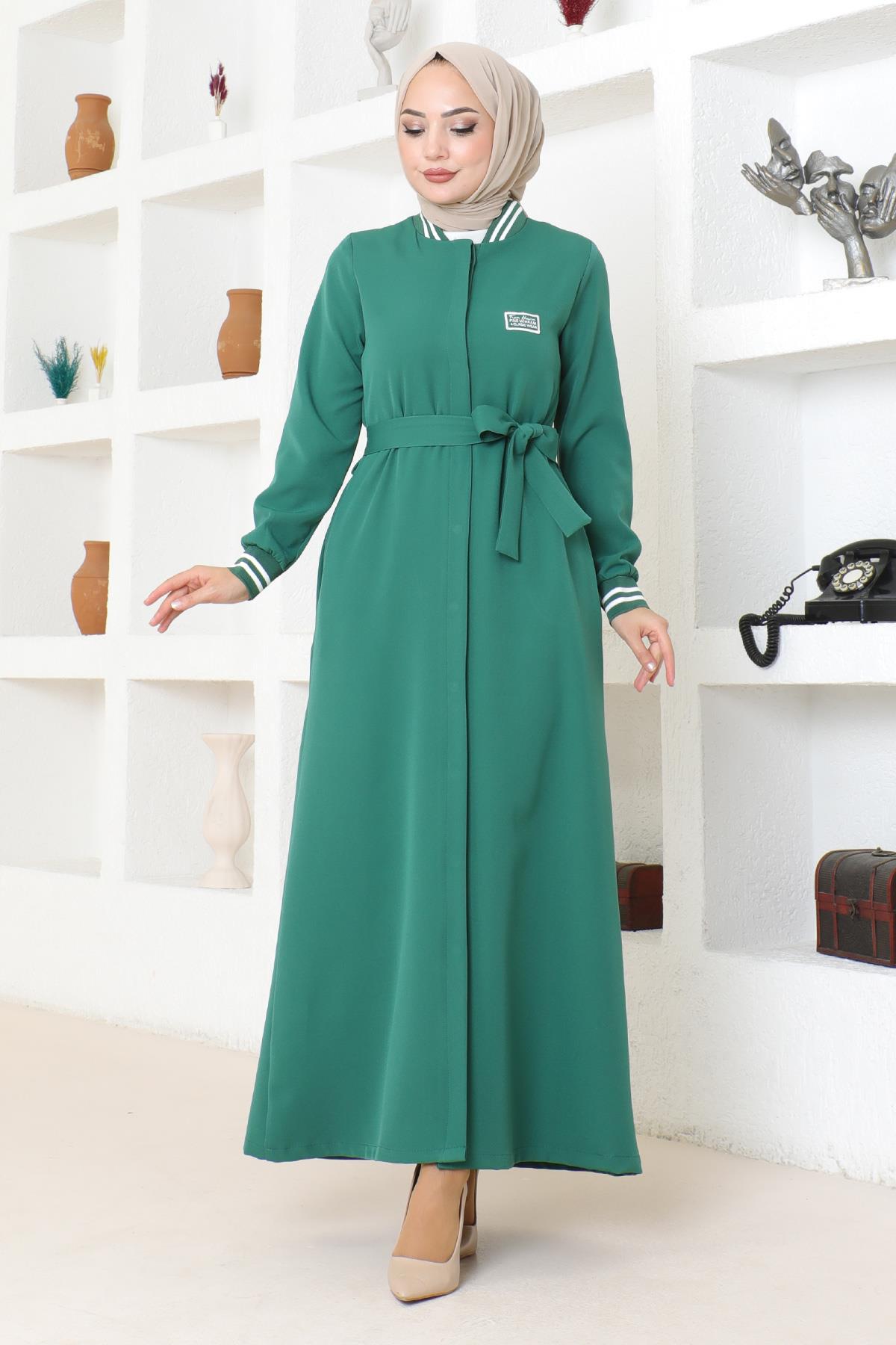 Geknöpfter Ripp-Abaya