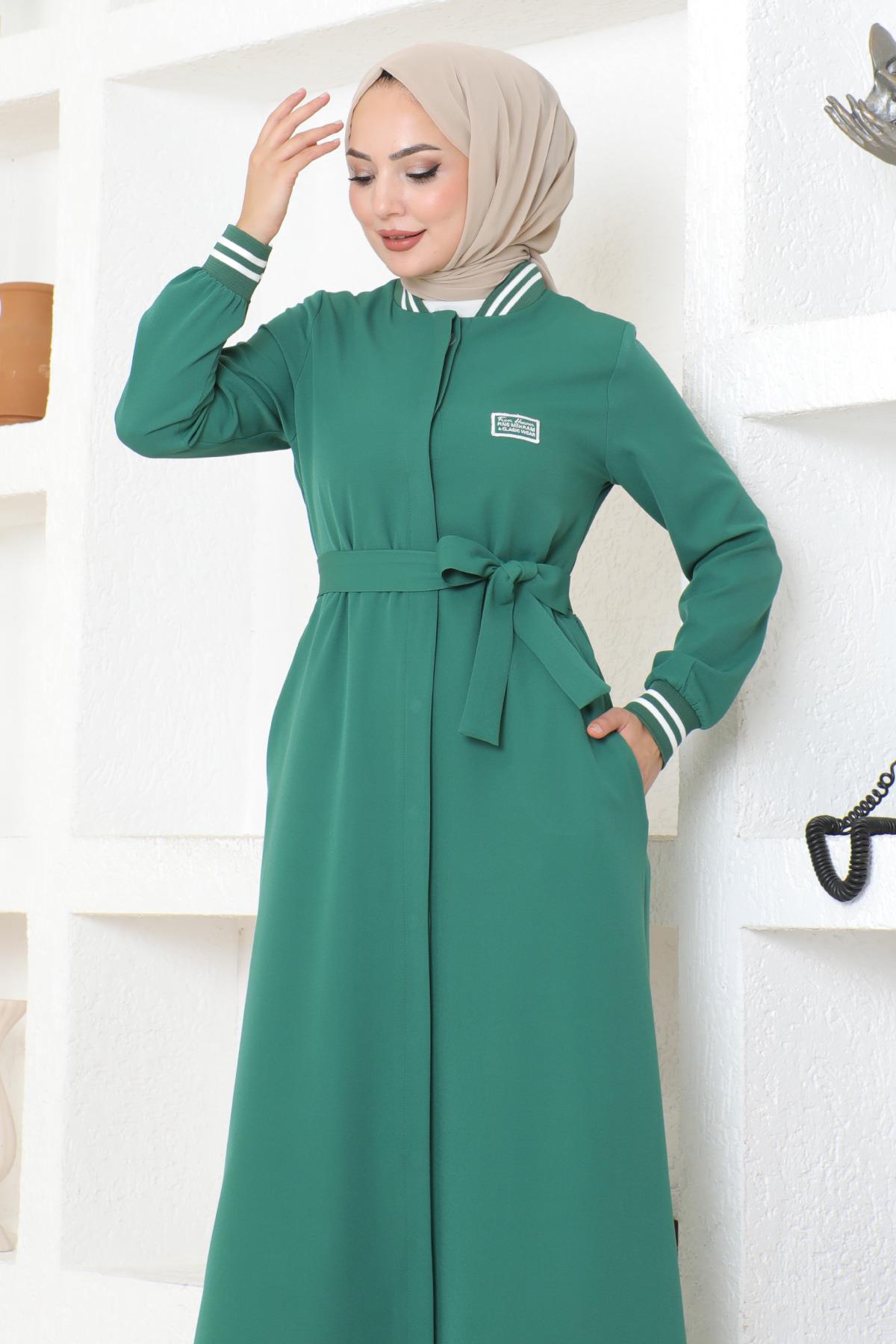 Geknöpfter Ripp-Abaya