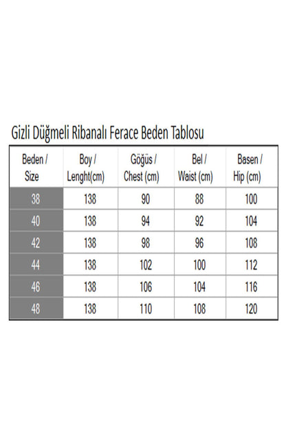Geknöpfter Ripp-Abaya
