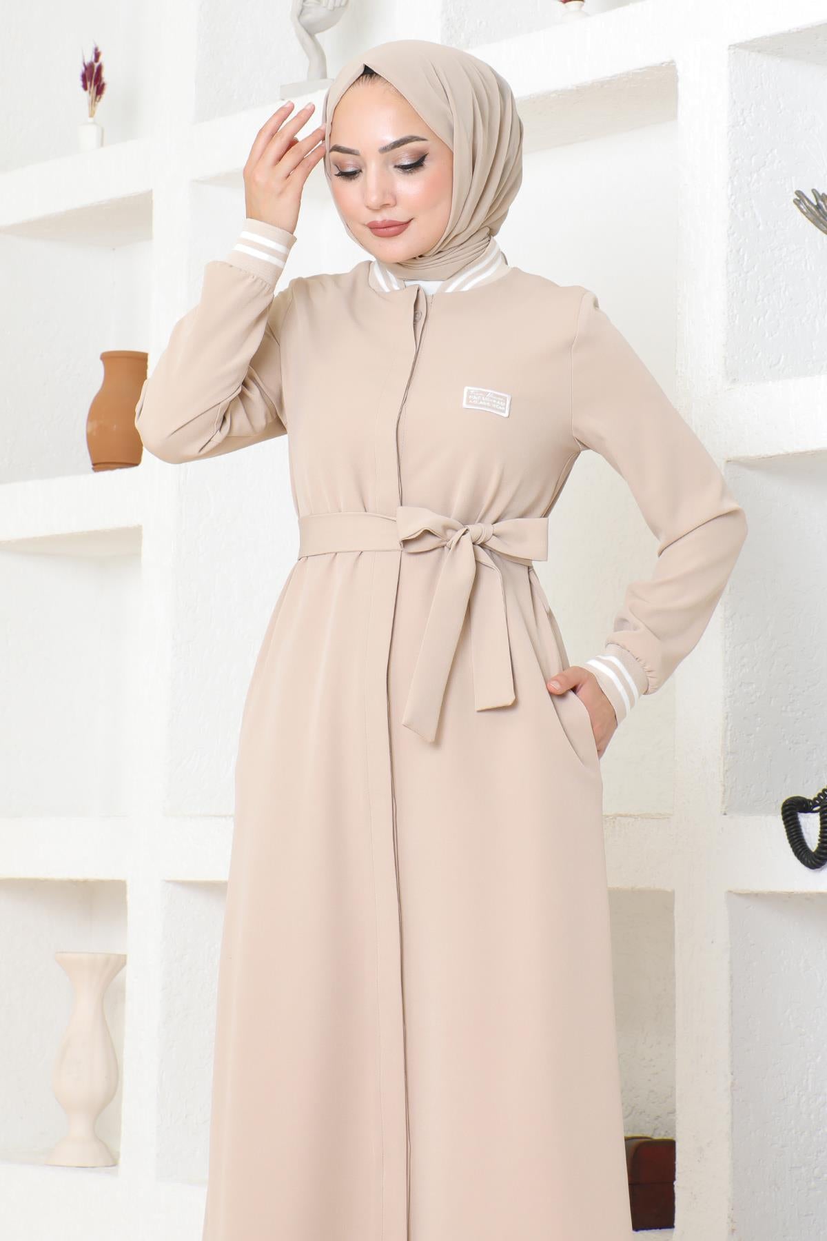 Geknöpfter Ripp-Abaya