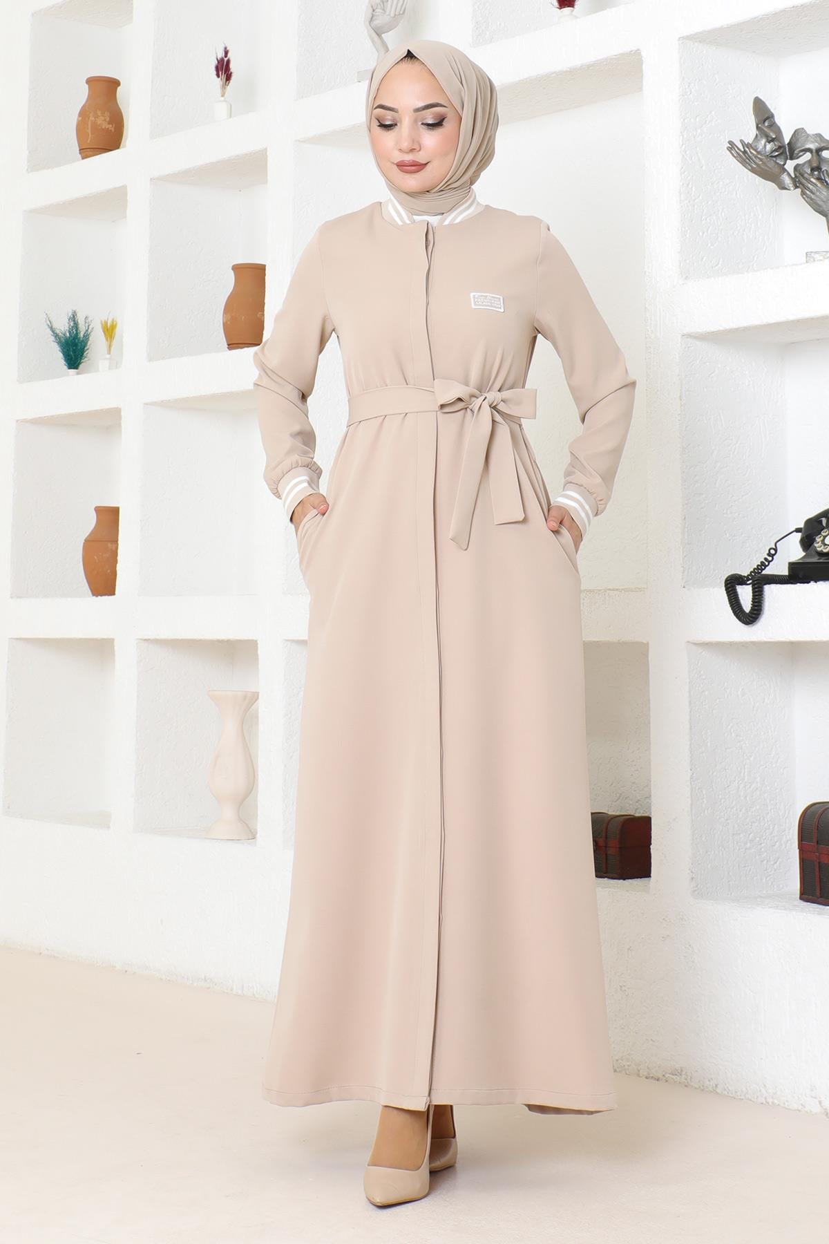 Geknöpfter Ripp-Abaya