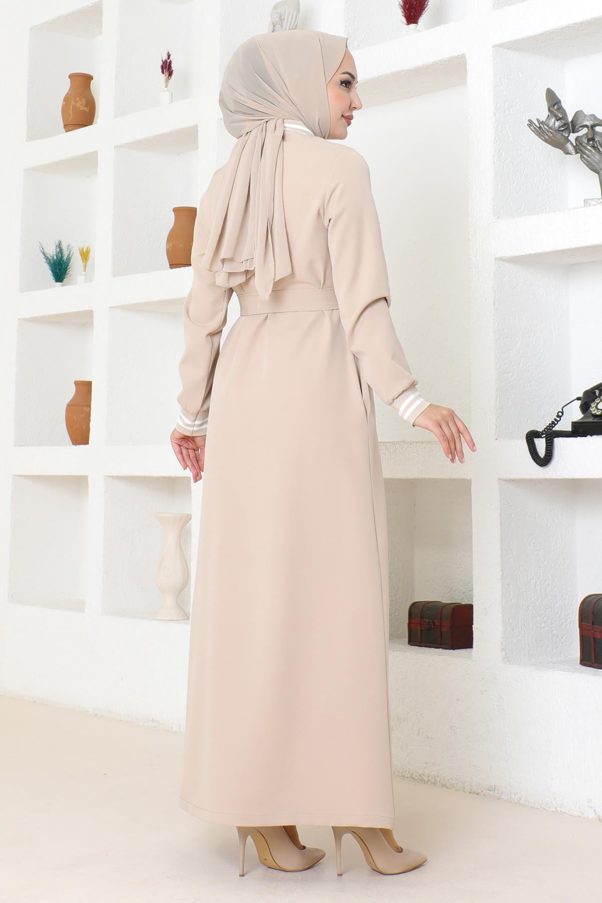 Geknöpfter Ripp-Abaya