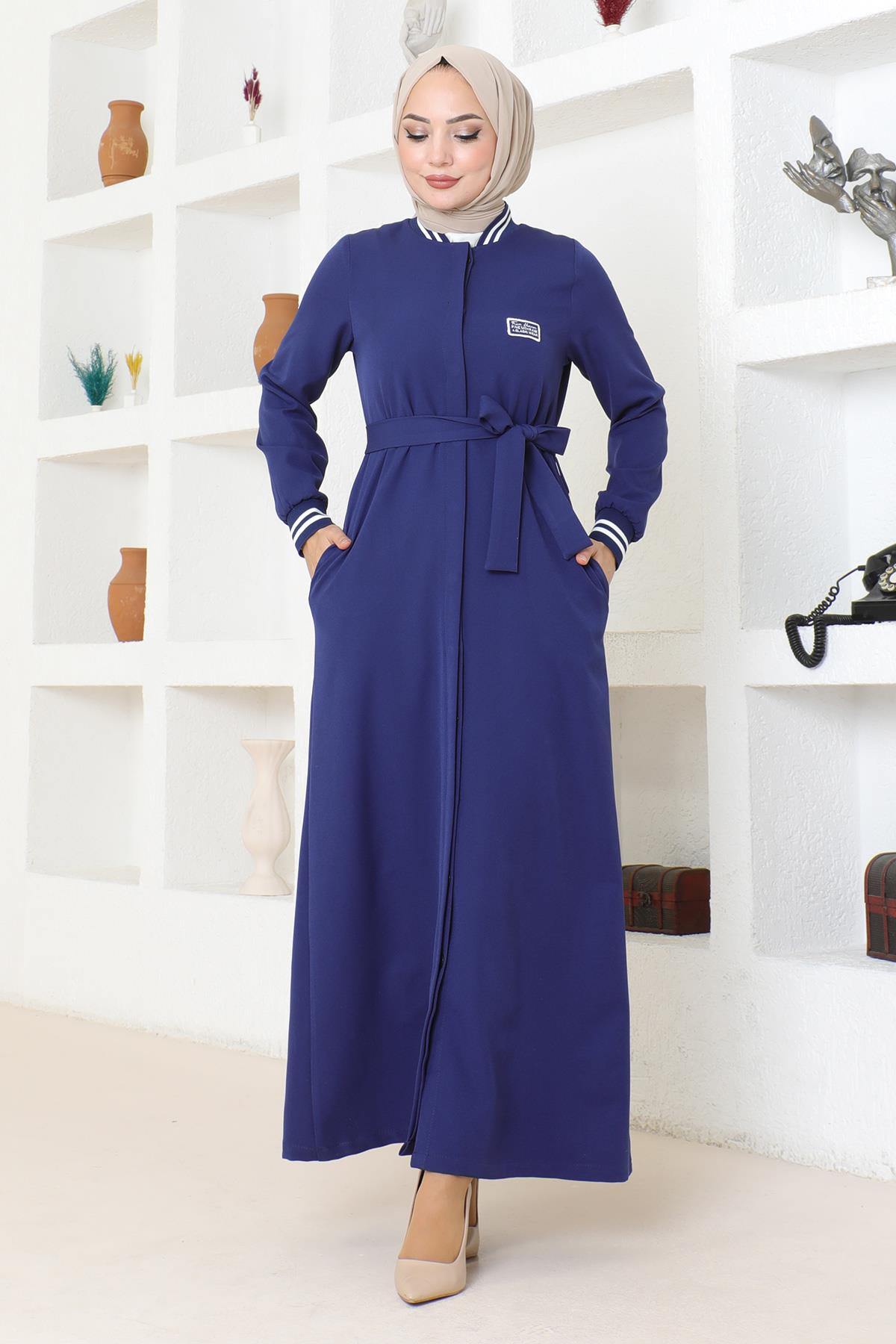 Geknöpfter Ripp-Abaya