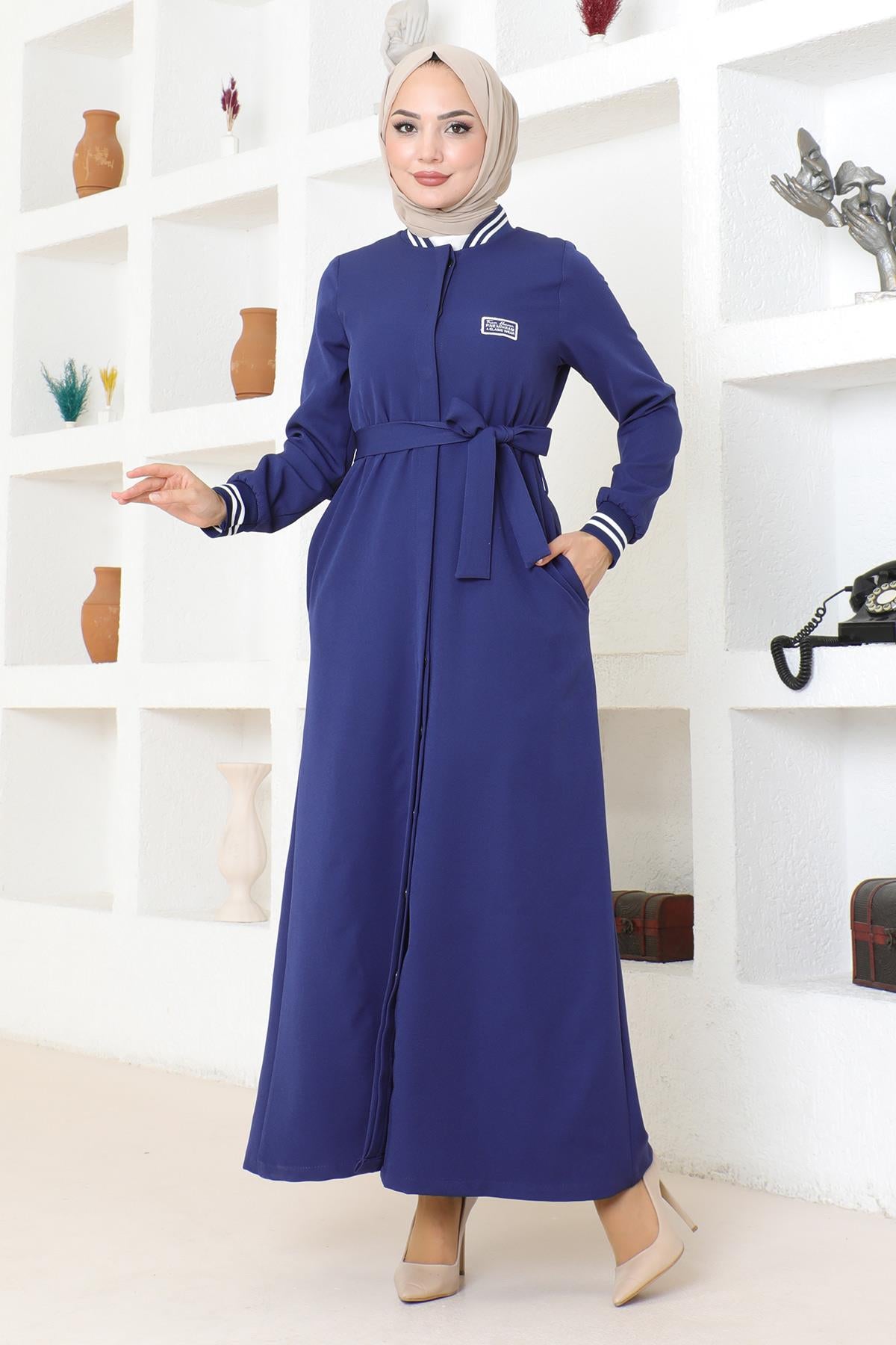 Geknöpfter Ripp-Abaya