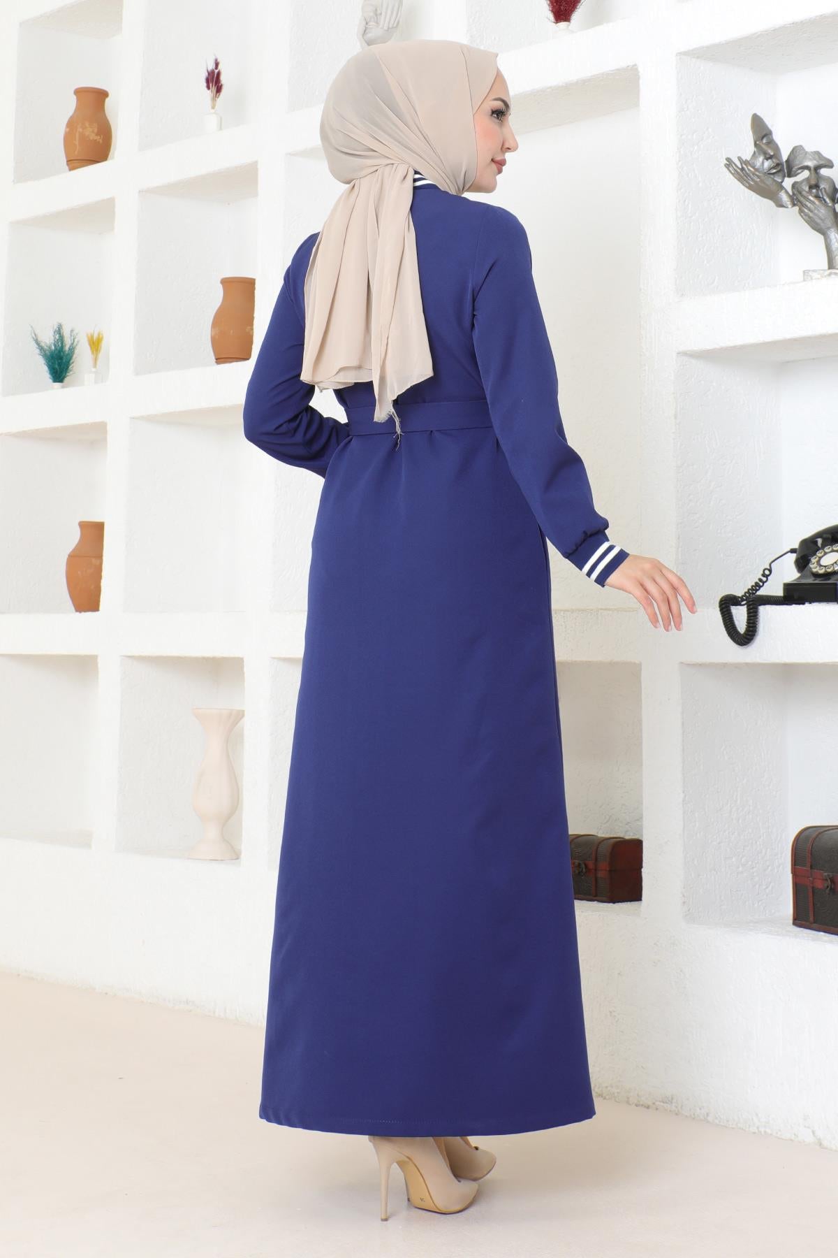 Geknöpfter Ripp-Abaya