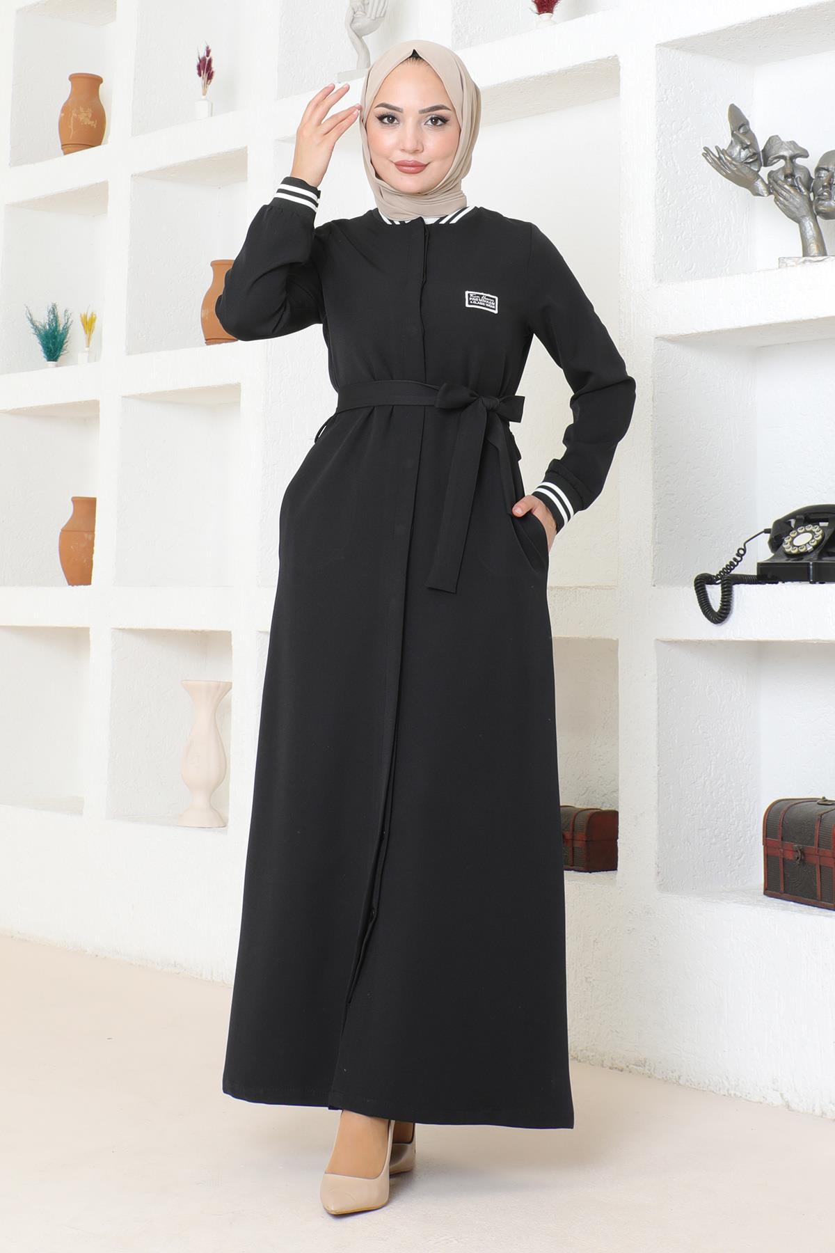 Geknöpfter Ripp-Abaya