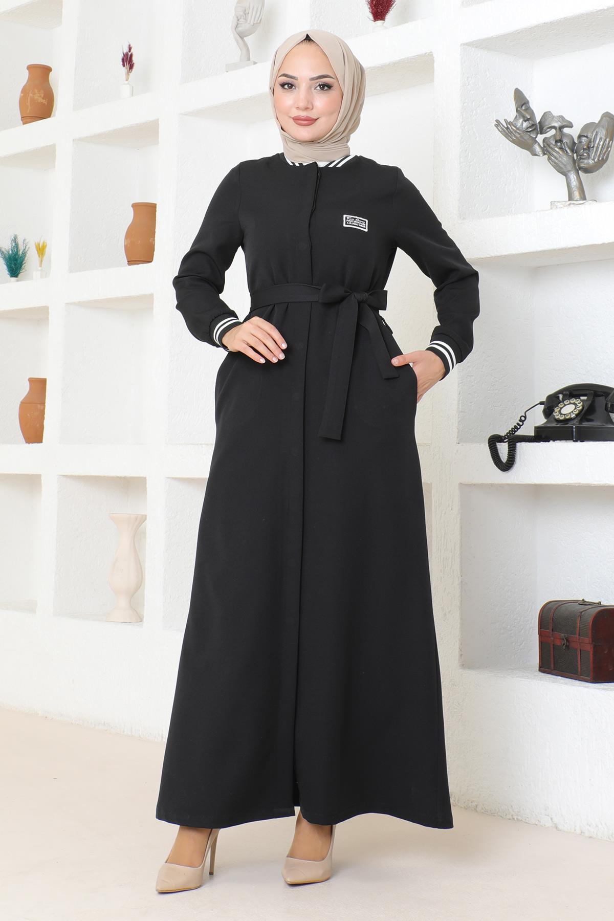 Geknöpfter Ripp-Abaya