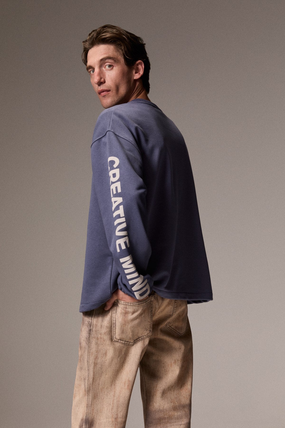 GRATEFUL Herren Bedrucktes Sweatshirt