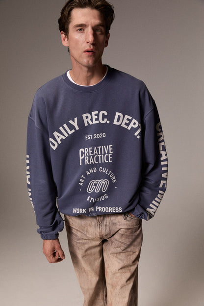GRATEFUL Herren Bedrucktes Sweatshirt