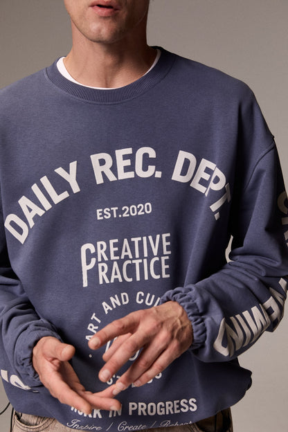 GRATEFUL Herren Bedrucktes Sweatshirt