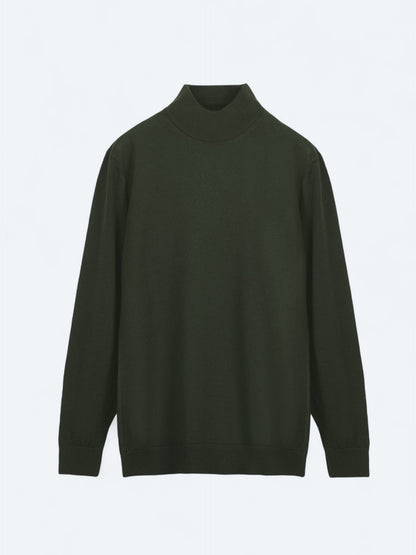 Grüner Strickpullover