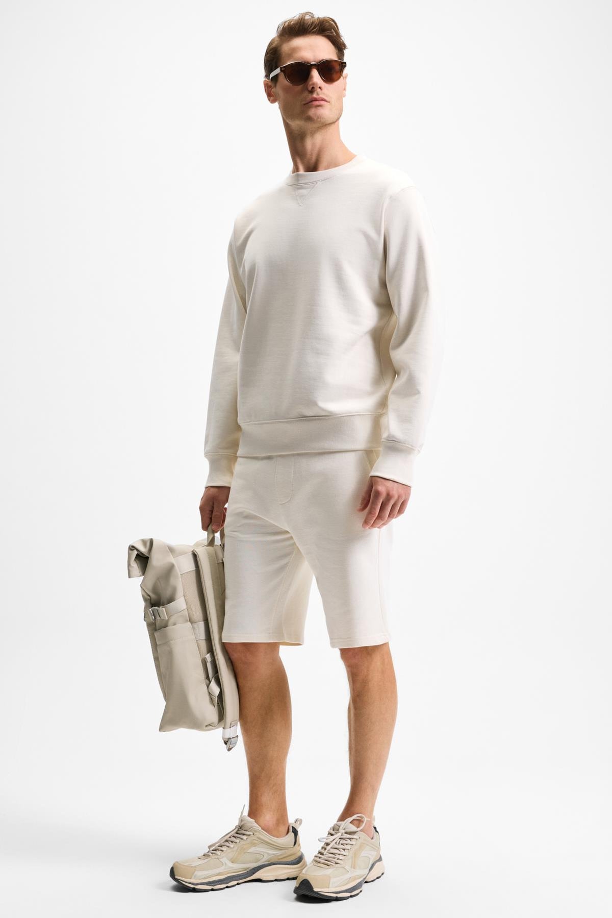 GREXON Herren Baumwoll Regular Fit Shorts