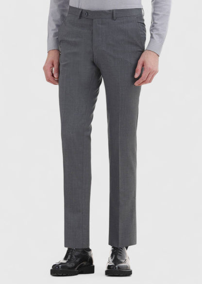 Graue Moderne Passform Wollhose