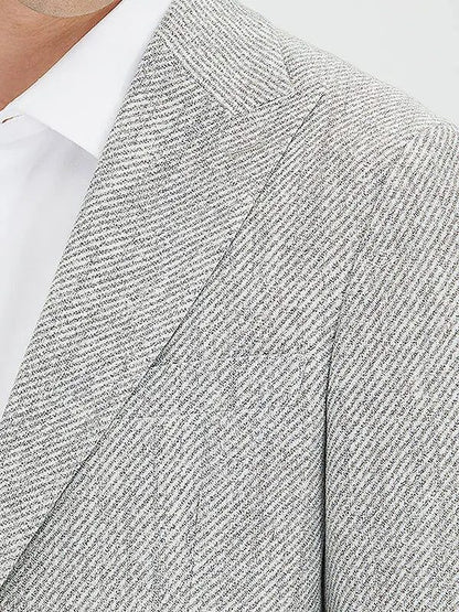 Grau gemusterte moderne Passform Jacke
