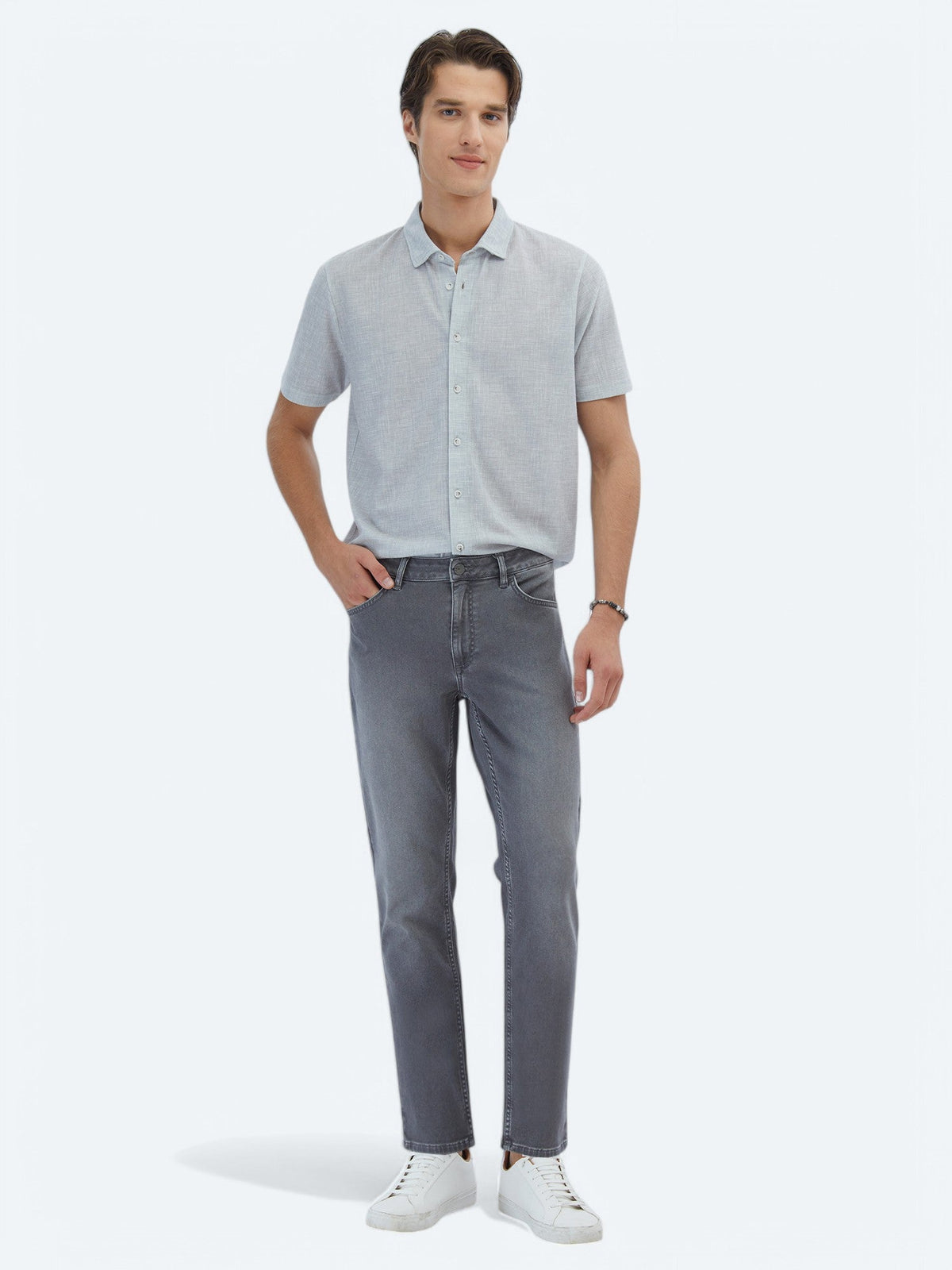 Gemustertes Regular Fit Freizeithemd