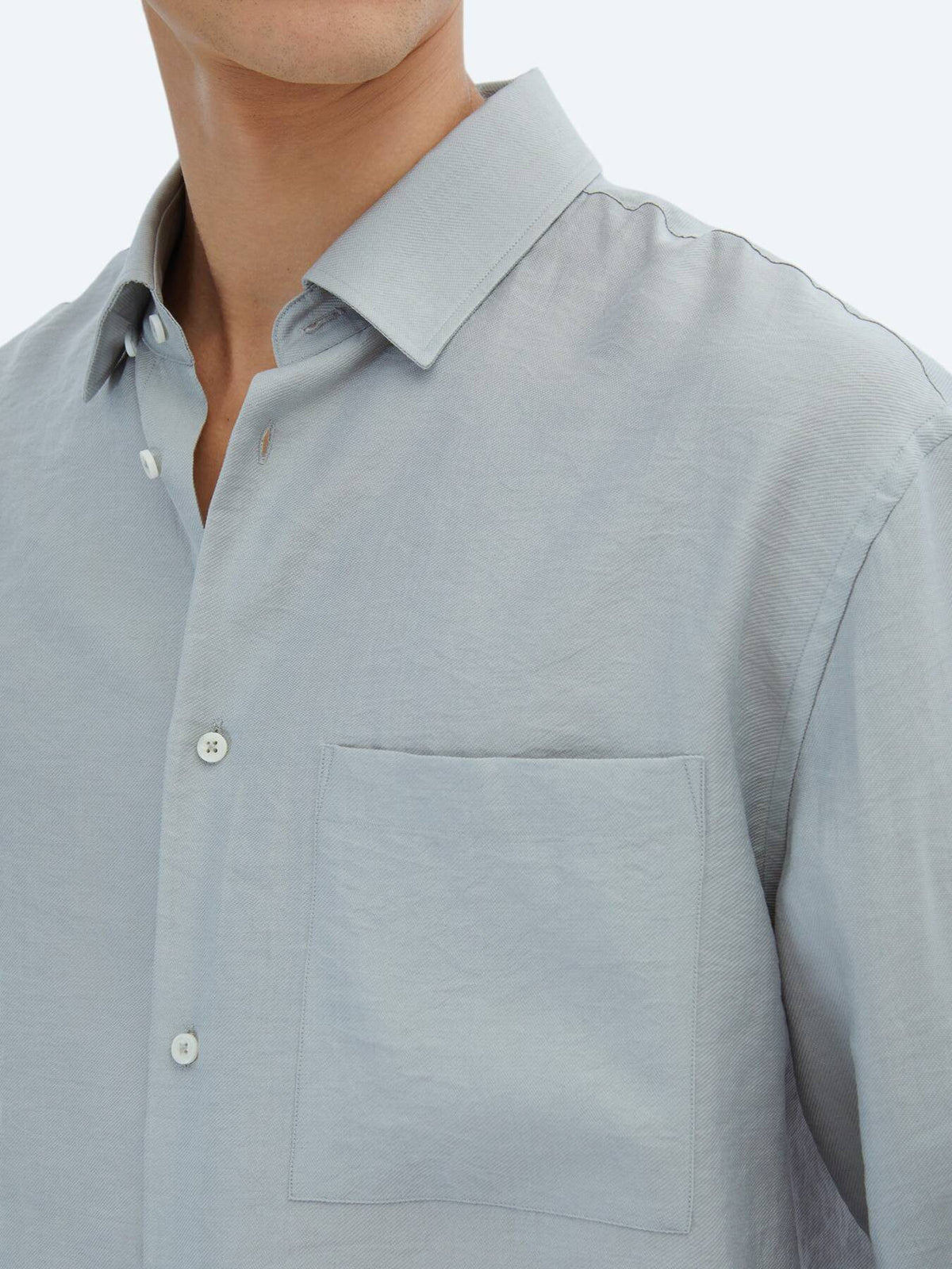 Graues Oversized Casual Webshirt