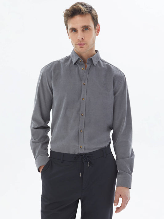 Kordstoff Regular Fit Woven Casual Hemd