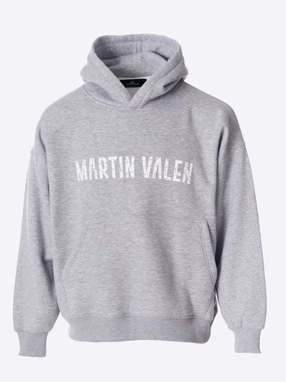 Designer Graues Kapuzen-Sweatshirt von Grieto Martin Valen - Groß