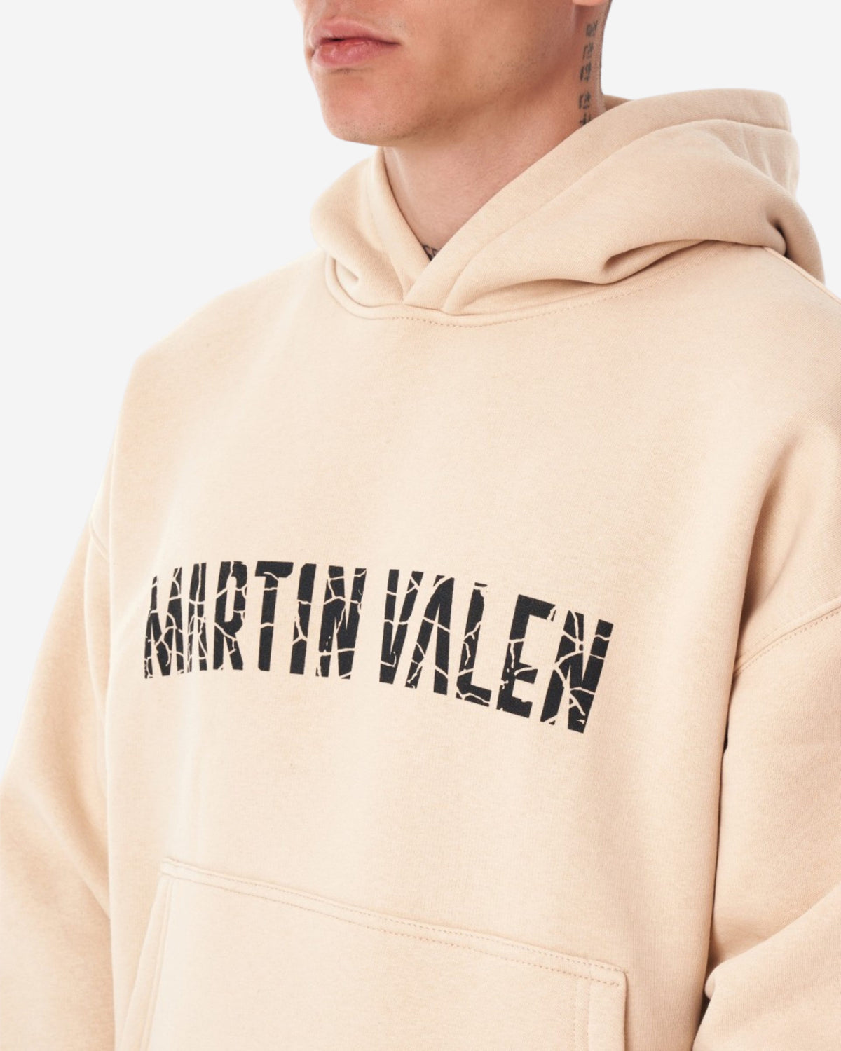 Designer Graues Kapuzen-Sweatshirt von Grieto Martin Valen - Groß