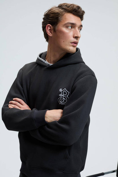 Herren Kapuzen-Sweatshirt Stickerei