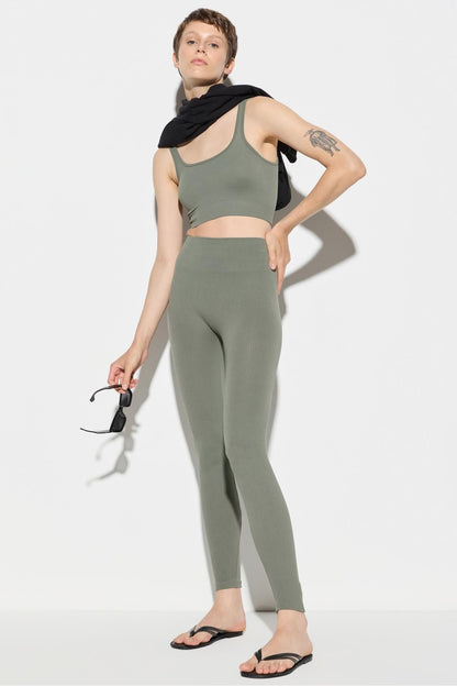 Sportleggings mit hohem Bund