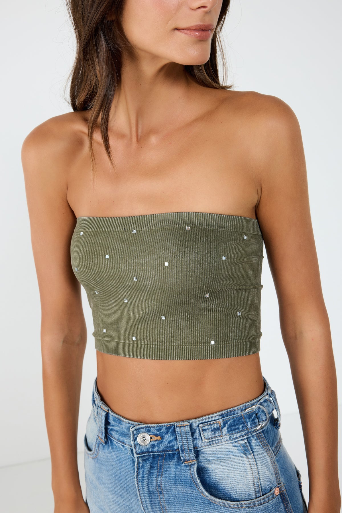 Bustier mit Steindetails