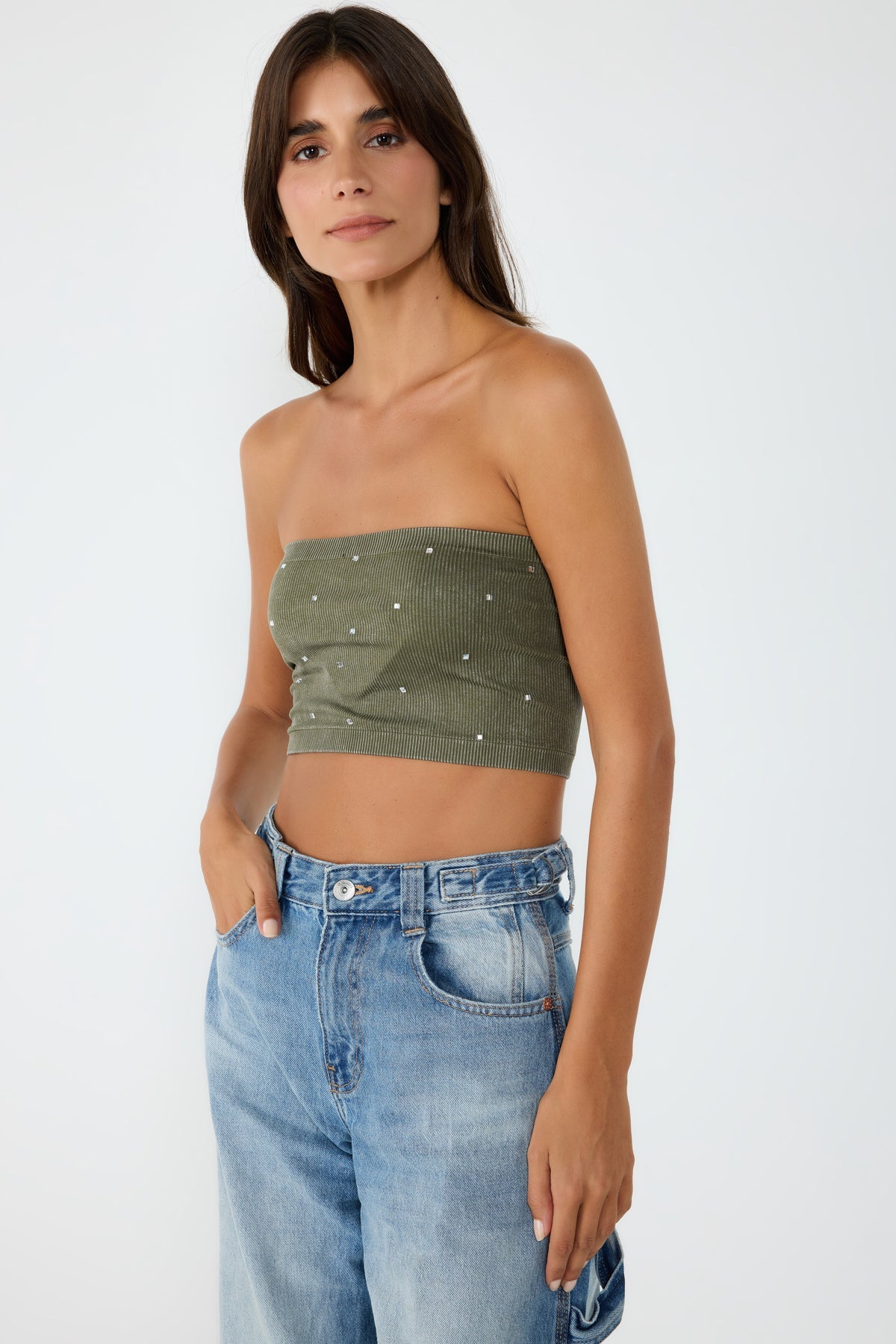 Bustier mit Steindetails