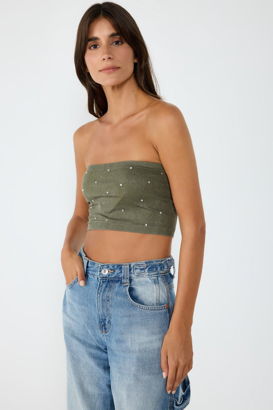 Bustier mit Steindetails