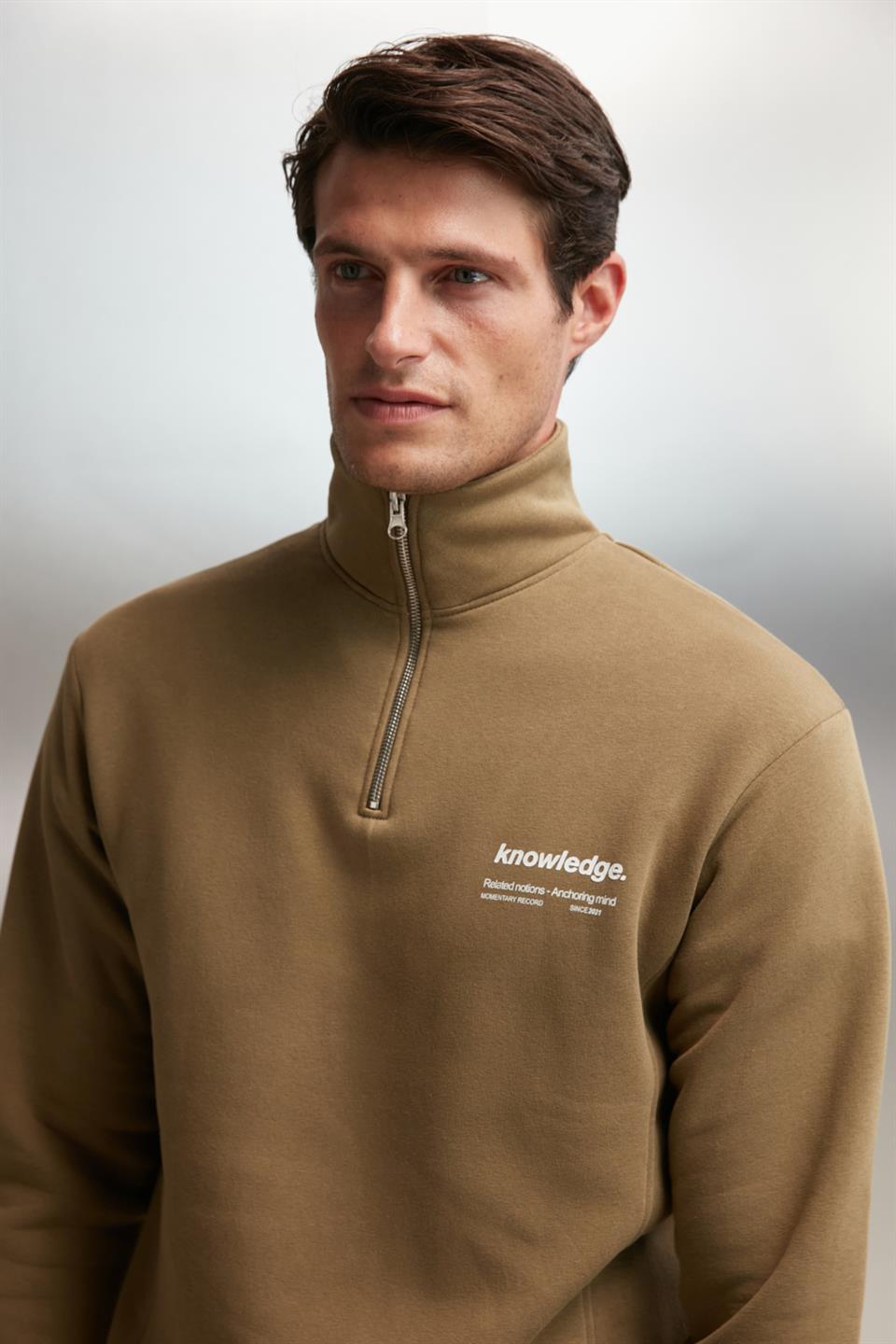 GRIMELANGE HALDEN Oversize Sweatshirt Khaki