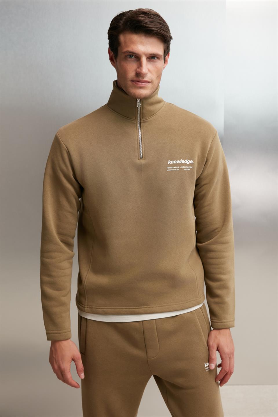 GRIMELANGE HALDEN Oversize Sweatshirt Khaki