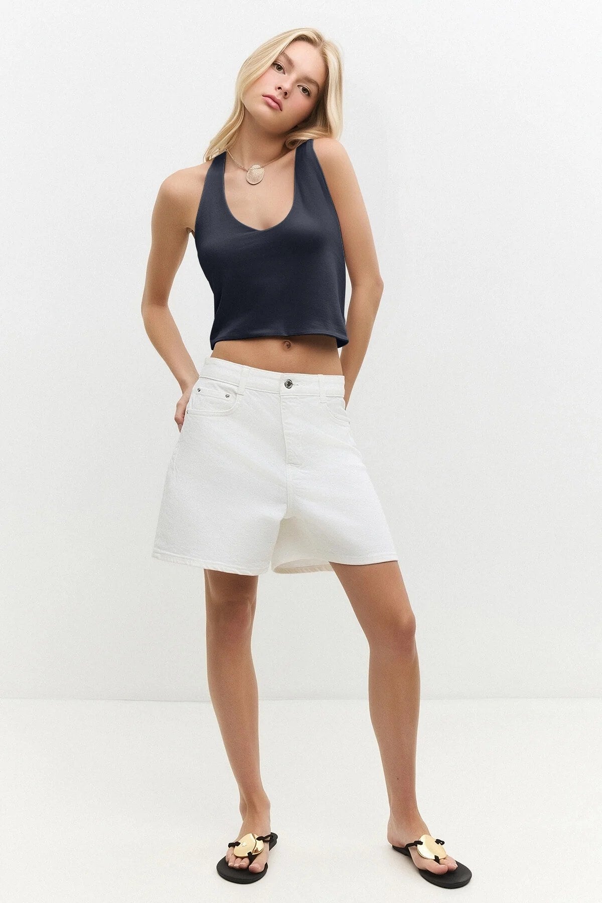 Neckholder-Crop-Top